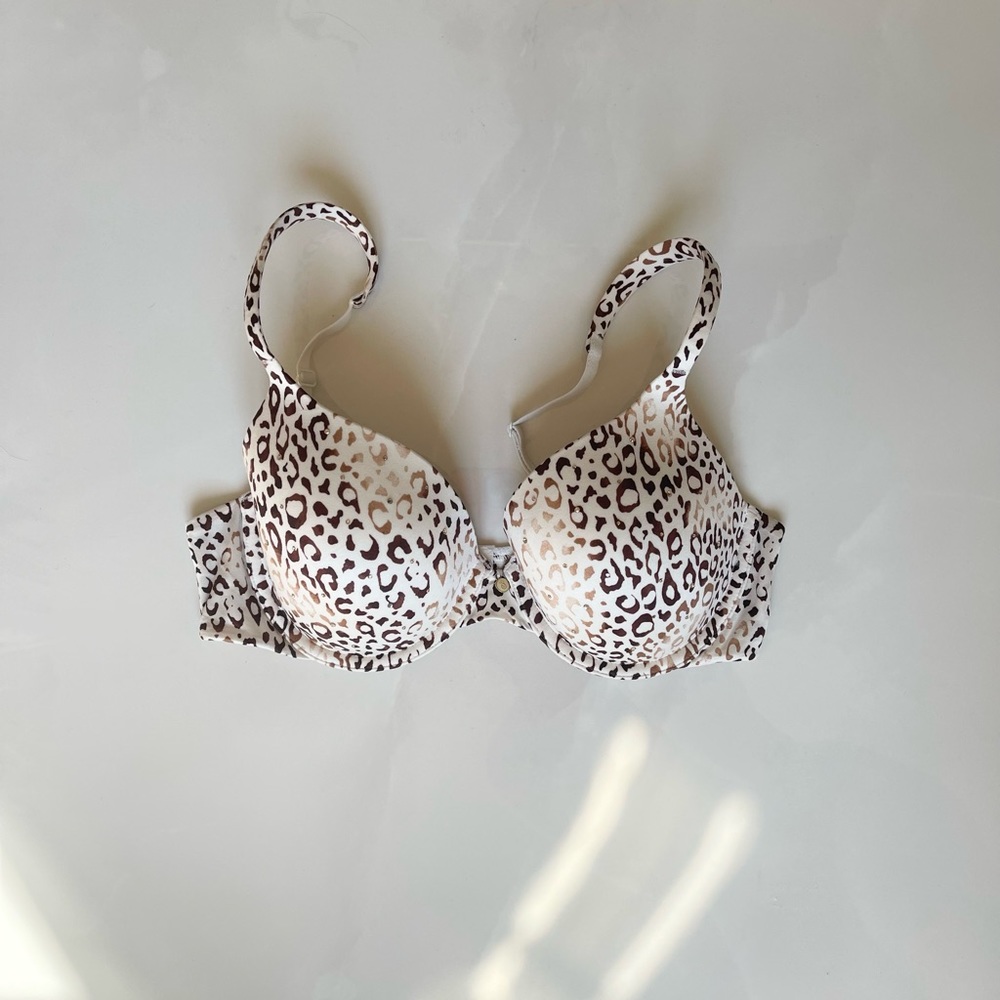 Victoria Secret Leopard & Rhinestone Bra - Picture 1 of 5